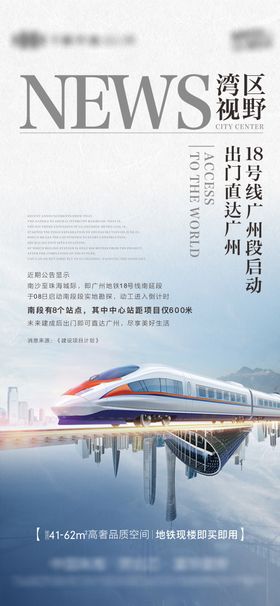 地产热点新闻地铁海报