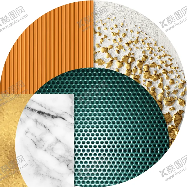 编号：45957601170400034949【酷图网】源文件下载-水彩几何艺术圆形挂画装饰画