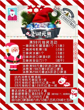 酒类展板圣诞雪人