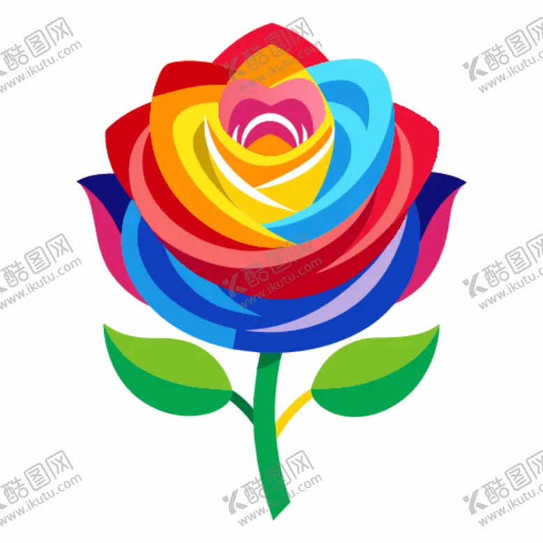 编号：31210712081532455129【酷图网】源文件下载-简洁的彩色节日素材玫瑰