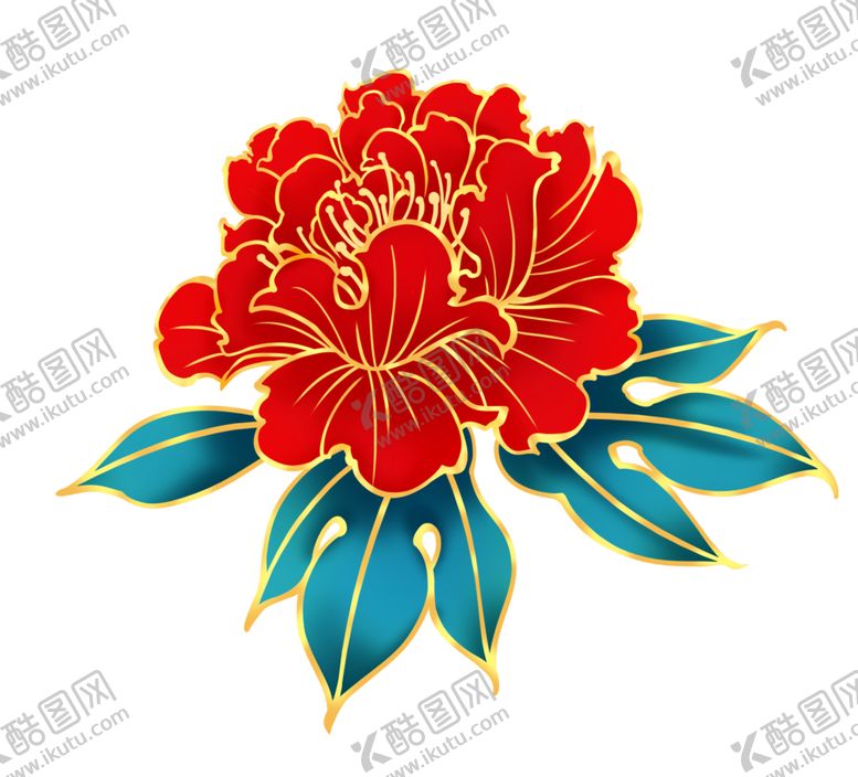编号：52344405181927482724【酷图网】源文件下载-金色牡丹