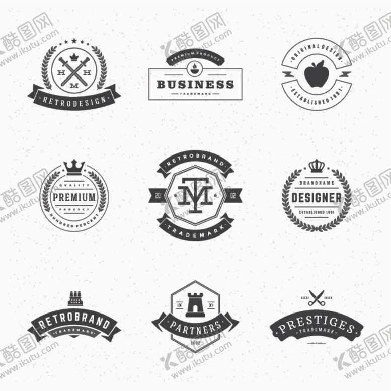 编号：33704009160618519553【酷图网】源文件下载-复古徽标