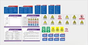 安全标识标牌设计素材