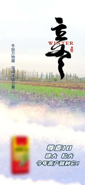 立冬海报大雪至小雪