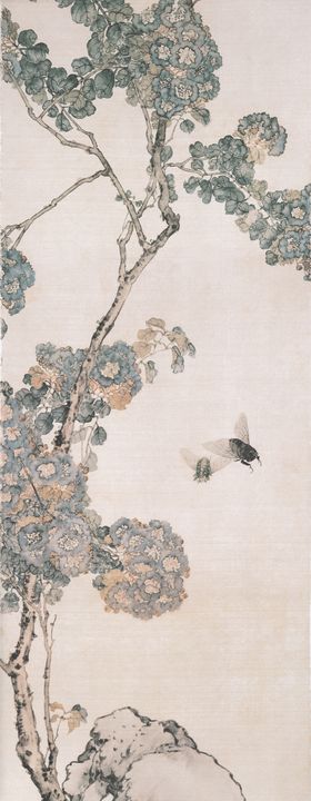 国画花鸟山石传统国画