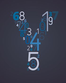 蓝色字体科技艺术字设计金星素材
