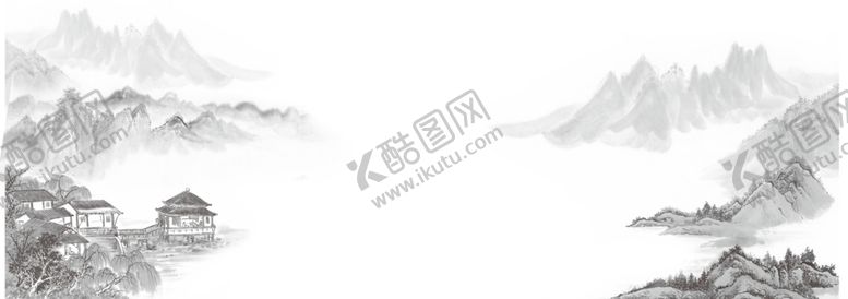 编号：37900005070240298855【酷图网】源文件下载-水墨山水素材
