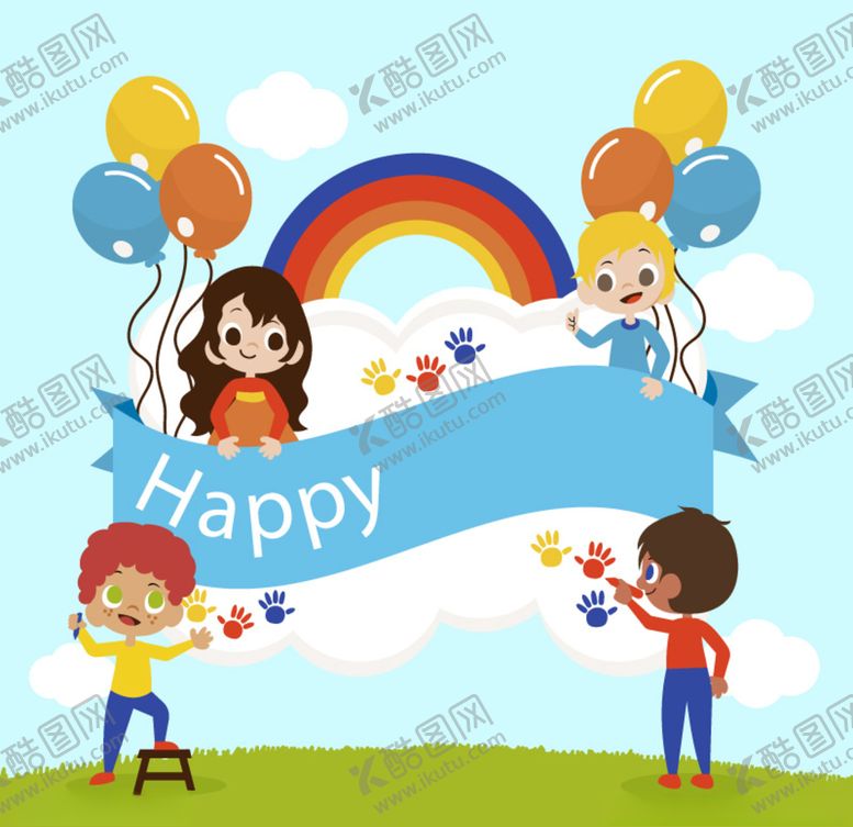 编号：74387710140736525922【酷图网】源文件下载-儿童节海报