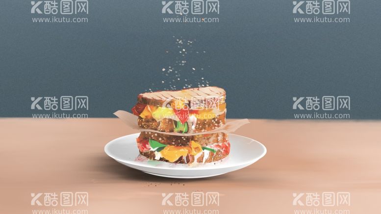 编号：88761311262219093564【酷图网】源文件下载-手绘美食海报图片