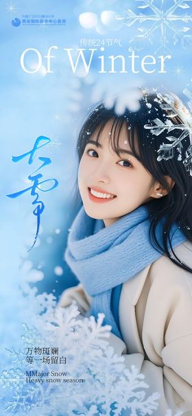 医美大雪节气海报