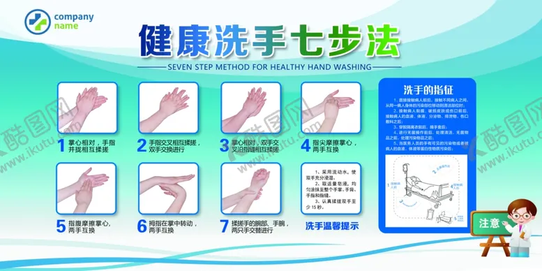 编号：96076502271051491595【酷图网】源文件下载-洗手七步法