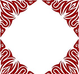 中国风古典花纹正方形边框
