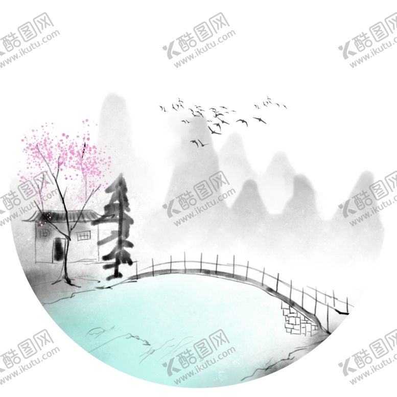编号：71585210181757115890【酷图网】源文件下载-水墨山水