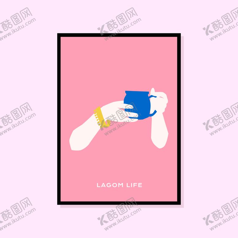 编号：35478810300323321796【酷图网】源文件下载-ins简约画芯