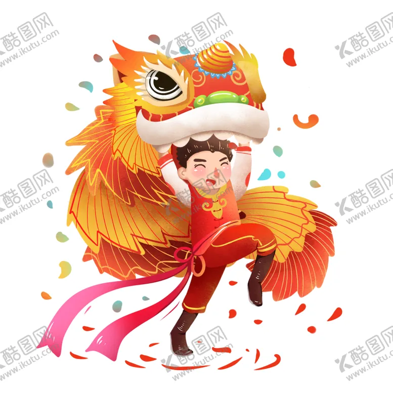 编号：22340406240037332576【酷图网】源文件下载-春节舞狮