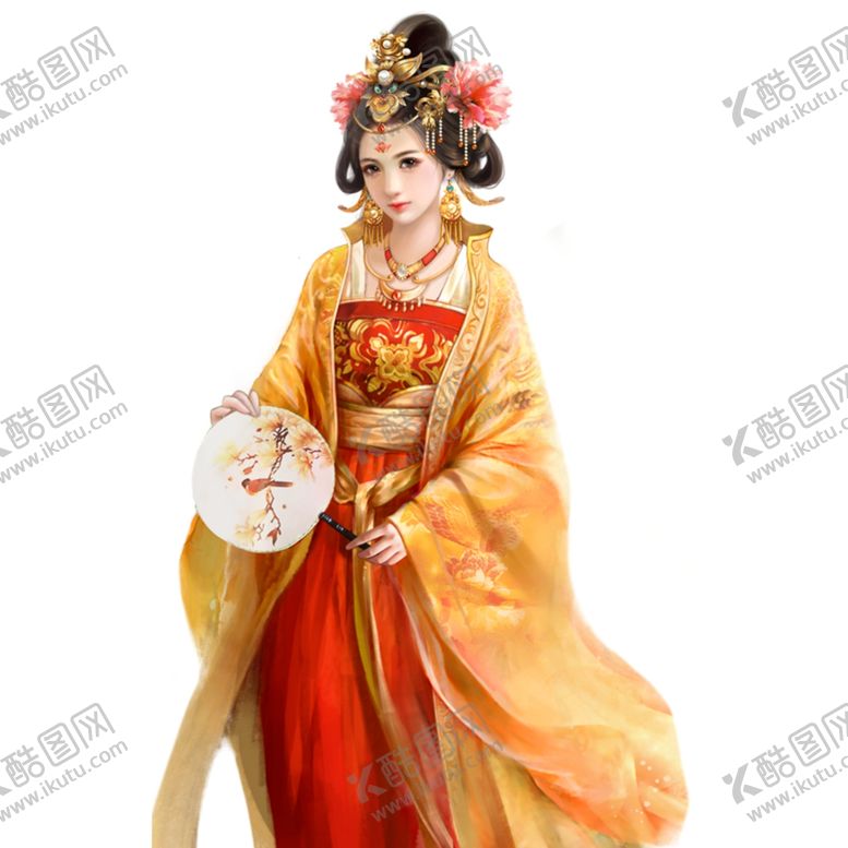 编号：98068810250535567950【酷图网】源文件下载-古典手绘美女女性