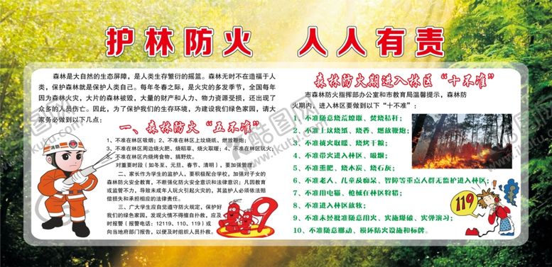 编号：86150710190202392369【酷图网】源文件下载-护林防火
