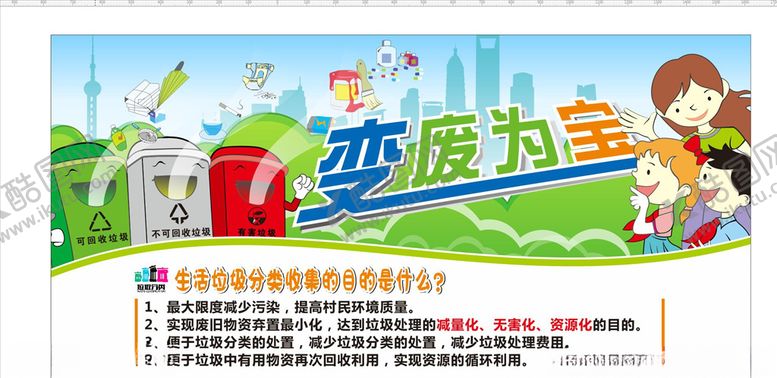 编号：85874507141258552579【酷图网】源文件下载-垃圾分类展板