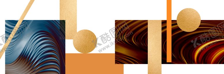 编号：46931009271224004213【酷图网】源文件下载-抽象艺术几何色块图形装饰画