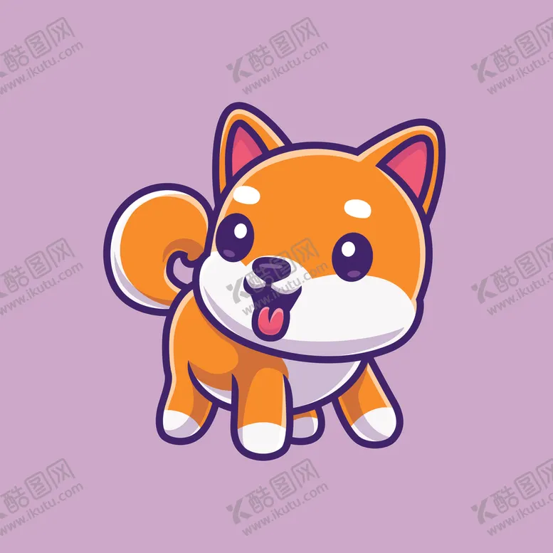 编号：86889502190503101921【酷图网】源文件下载-矢量卡通小狗
