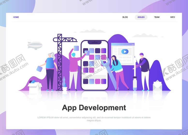 编号：26829509090600251080【酷图网】源文件下载-商务扁平化创意插画