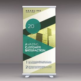X展架模板易拉宝