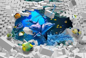 海底世界海洋世界儿童房3D5D