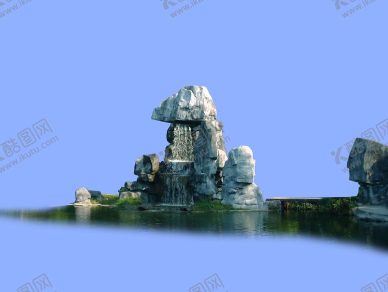 编号：95634710091049341475【酷图网】源文件下载-假山叠水山石