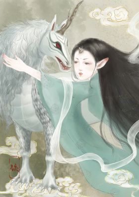国潮手绘插画