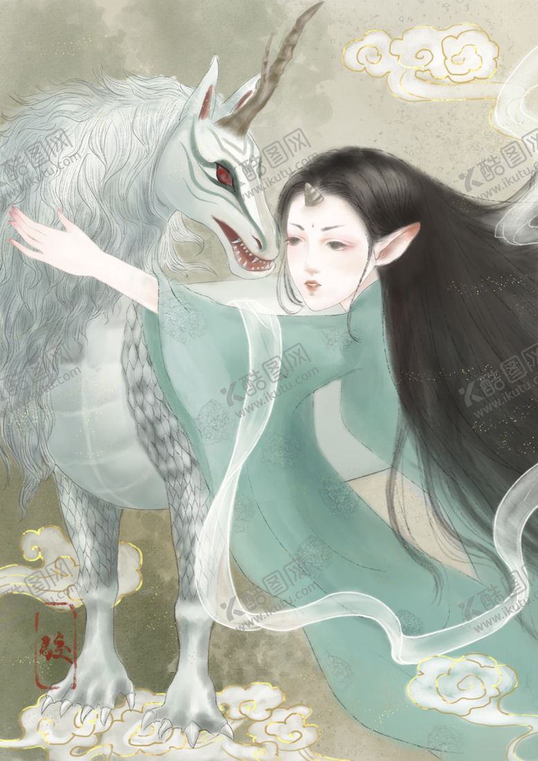 编号：18306505180640165938【酷图网】源文件下载-国潮手绘插画