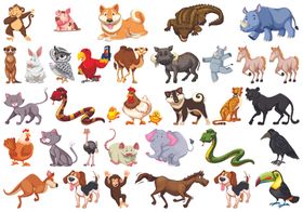 矢量动物素材卡通猪可爱卡通插画