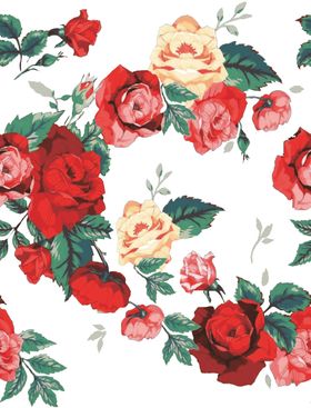 手绘花玫瑰花大牌花乱花