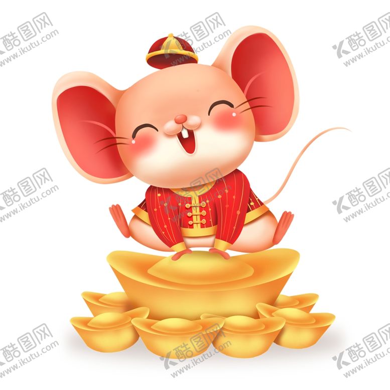 编号：76465809291340081887【酷图网】源文件下载-金鼠送福