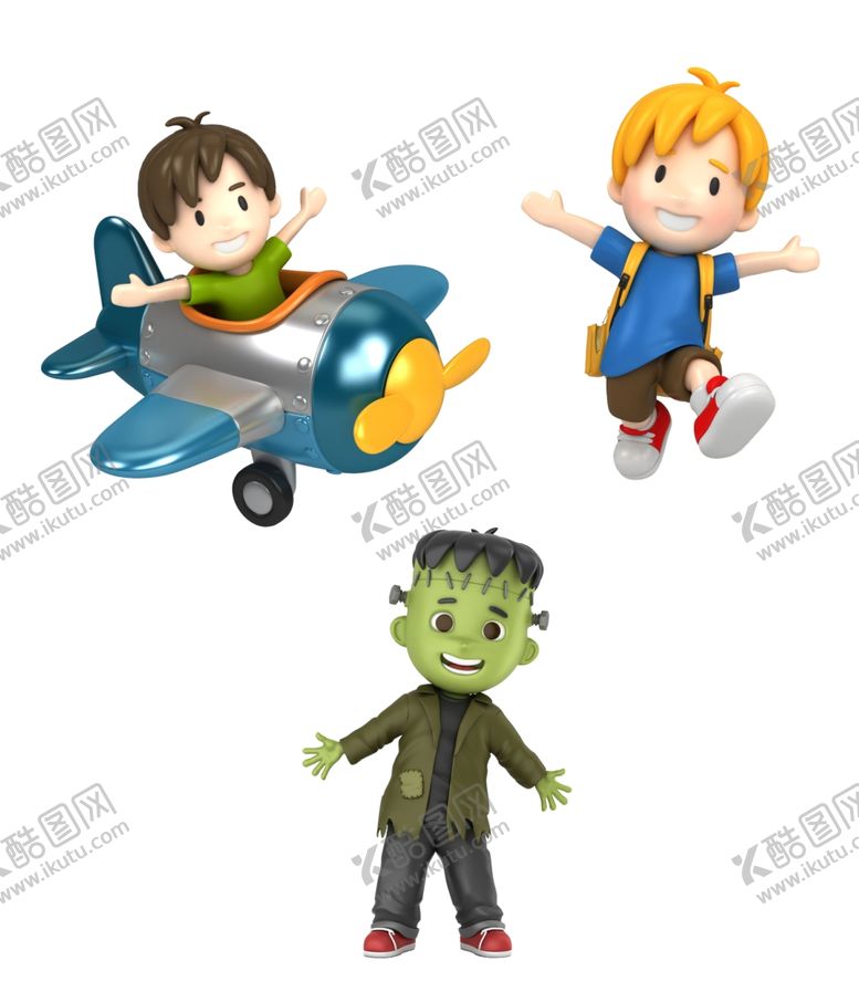 编号：37101110041202008403【酷图网】源文件下载-卡通人物免抠图
