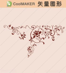 花草剪纸花草壁纸简洁手绘