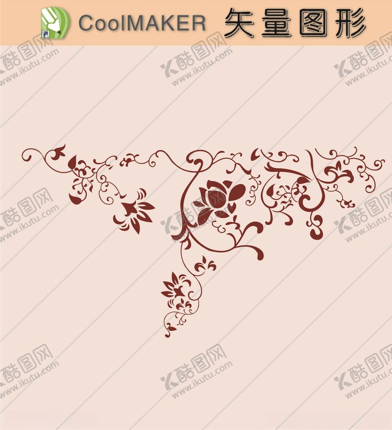 编号：94937607010346301900【酷图网】源文件下载-花草剪纸花草壁纸简洁手绘