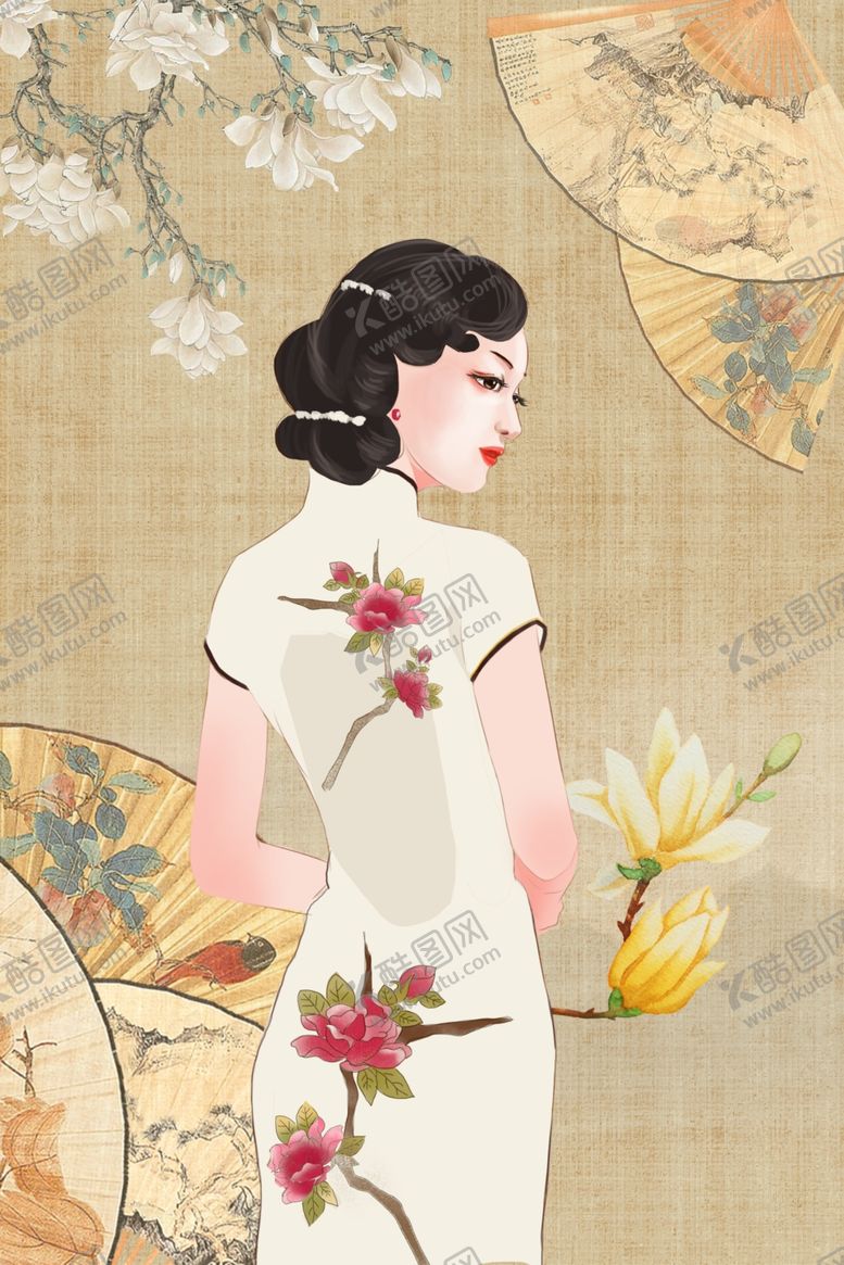 编号：52413203311855205407【酷图网】源文件下载-古风旗袍