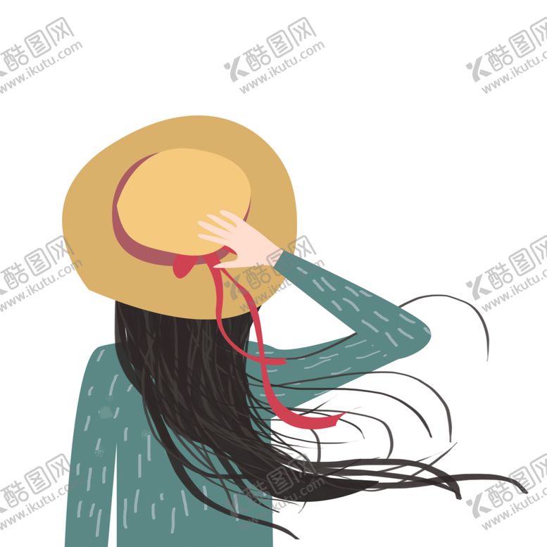 编号：74896509221810269702【酷图网】源文件下载-彩绘人物背影