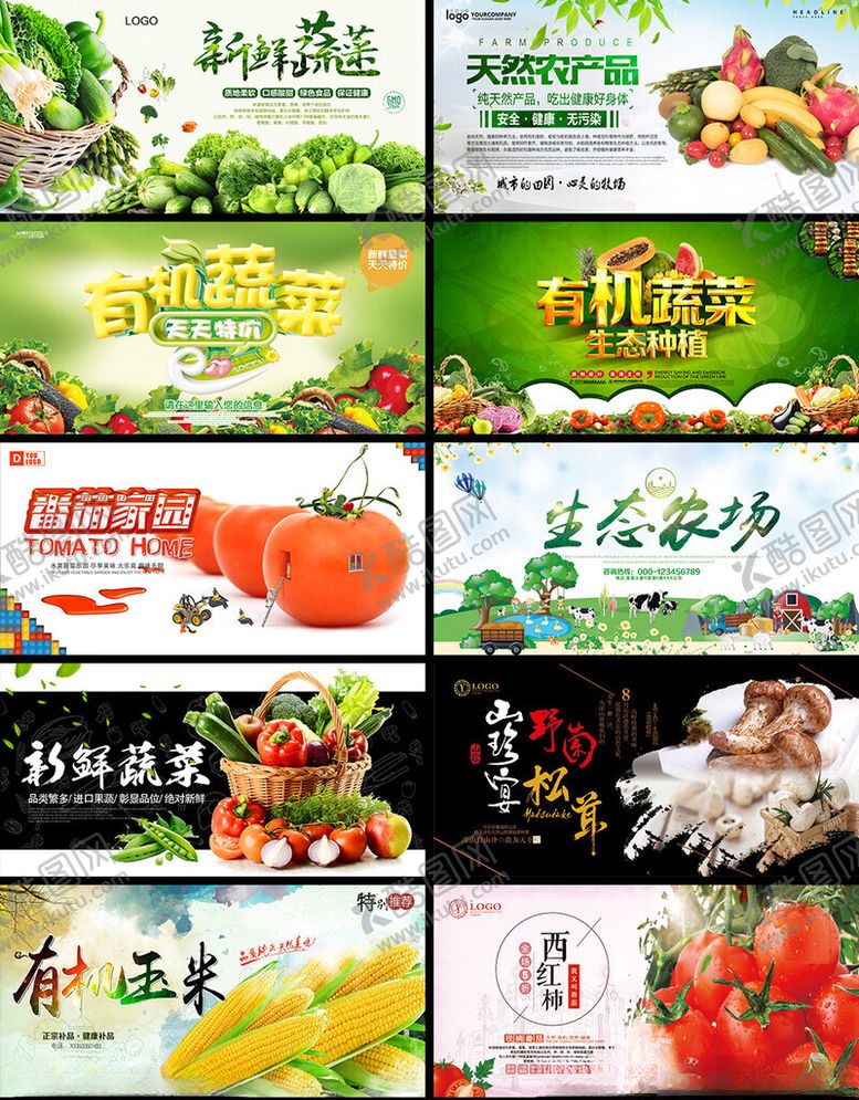 编号：12671804050958144519【酷图网】源文件下载-蔬菜展板