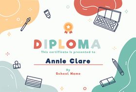 英文荣誉证书空白模板公司个人