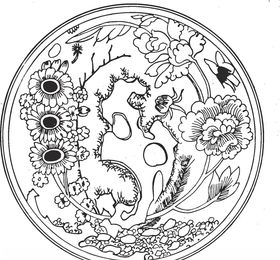 镂空花图案
