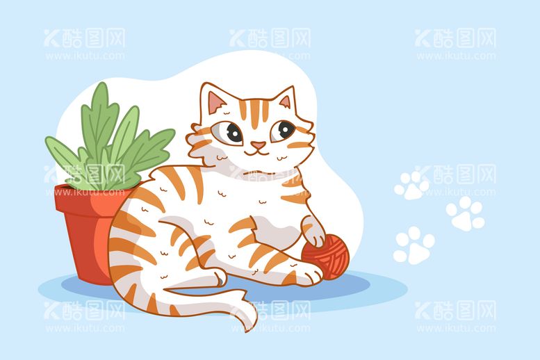 编号：91364301232238581259【酷图网】源文件下载-可爱猫猫背景