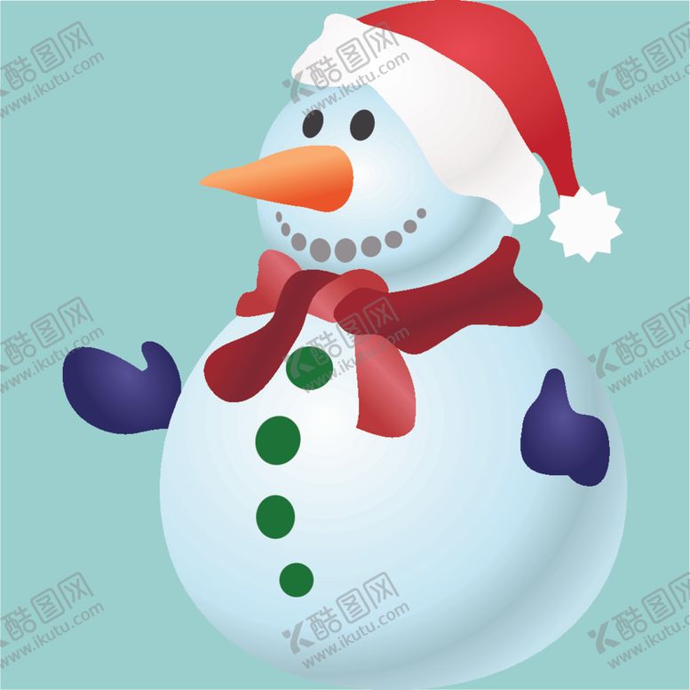 编号：61880212090558093008【酷图网】源文件下载-圣诞雪人插画