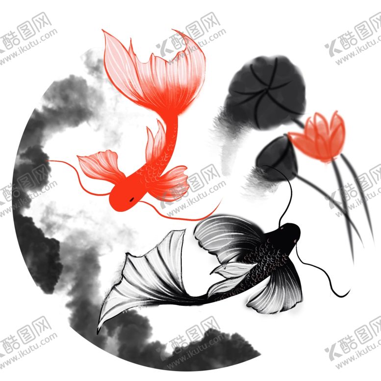 编号：21246709260416205256【酷图网】源文件下载-水墨海报素材毛笔画素材墨迹