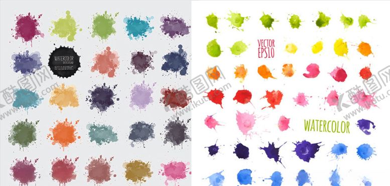 编号：17326509210002116635【酷图网】源文件下载-彩色手绘笔触墨迹