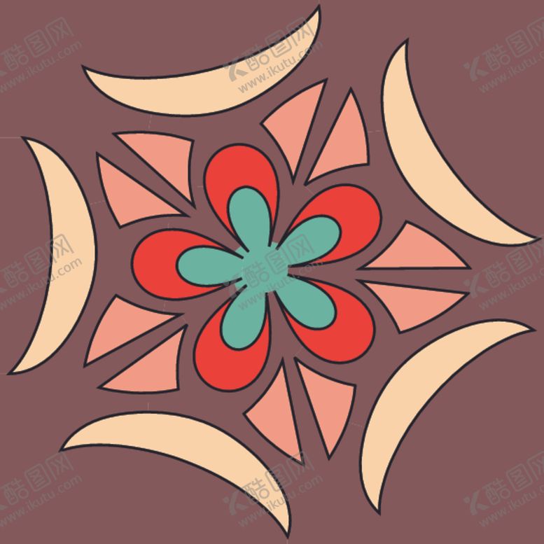 编号：20357209250841474589【酷图网】源文件下载-波西米亚风格花纹图案