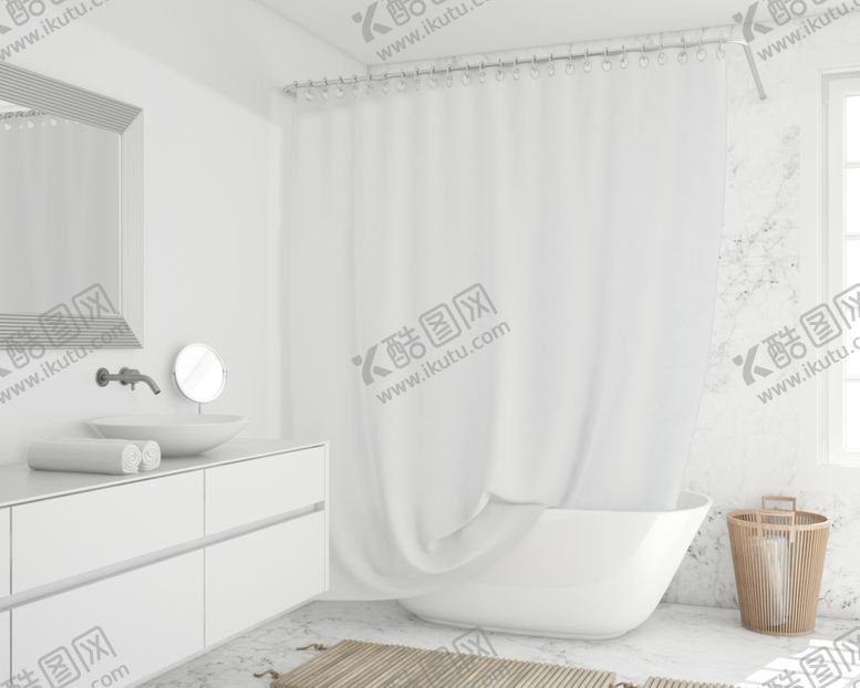 编号：60033809141243156118【酷图网】源文件下载-窗帘样机