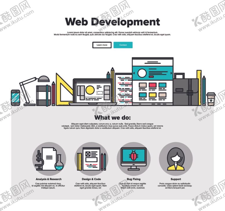 编号：11586607022116464507【酷图网】源文件下载-扁平办公插画