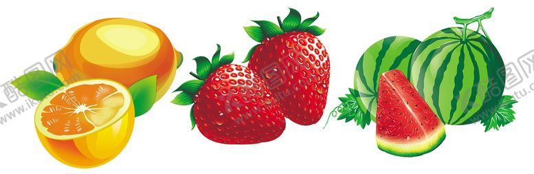编号：03576809222301453618【酷图网】源文件下载-草莓西瓜香橙