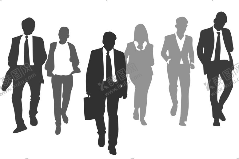 编号：59555409120609098756【酷图网】源文件下载-商务人物剪影